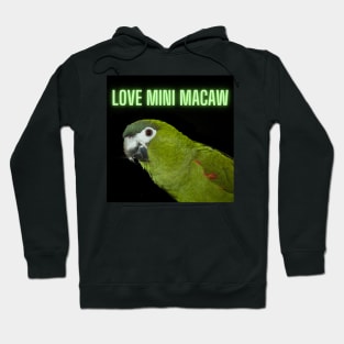 love mini macaw quote Hoodie